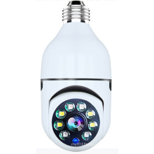 Cámara inalámbrica de lámpara de bombilla de seguridad para el hogar de 360 ​​grados